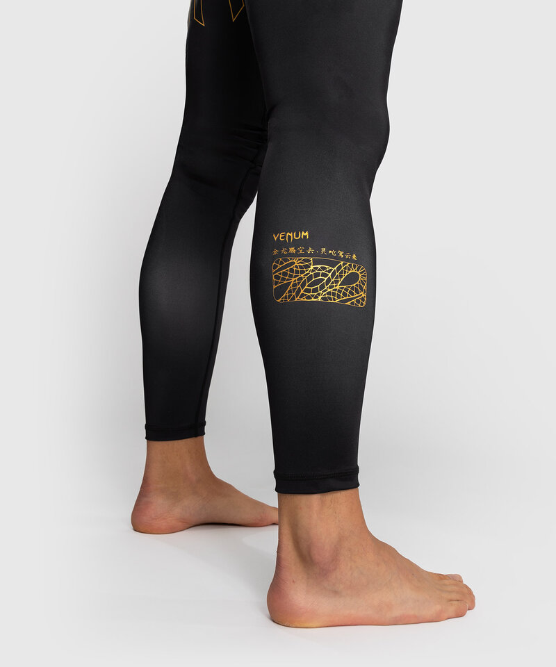 Venum Venum Serpenti Sport Leggings Spats Schwarz Silber Gold