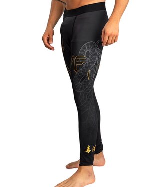 Venum Venum Serpenti Sports Leggings Spats Black Silver Gold