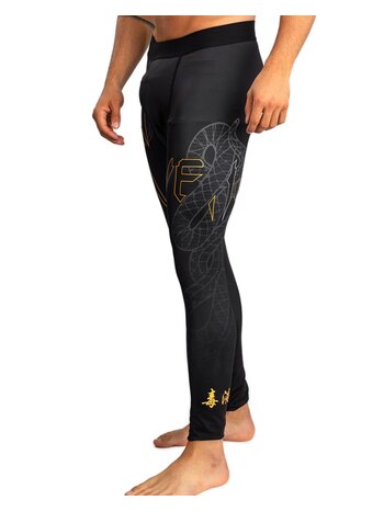 Venum Venum Serpenti Sport Leggings Spats Schwarz Silber Gold