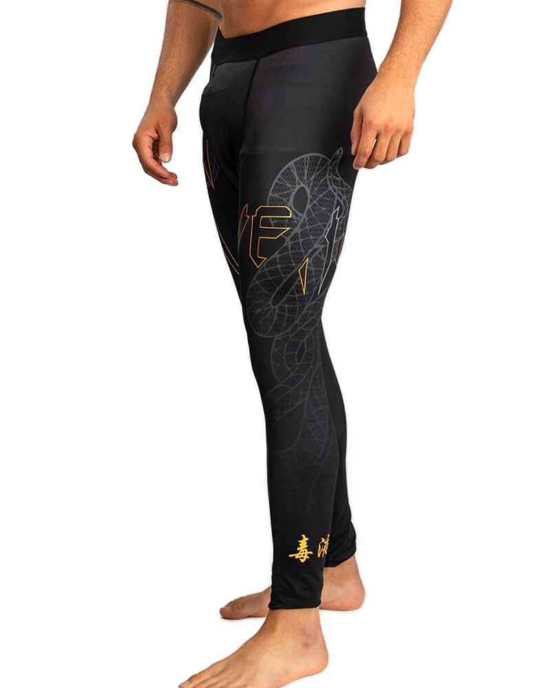 Venum Venum Serpenti Sport Leggings Spats Schwarz Silber Gold