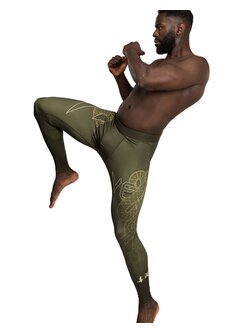 Venum Venum Serpenti Sportlegging Spats Kaki Bronze Elfenbein