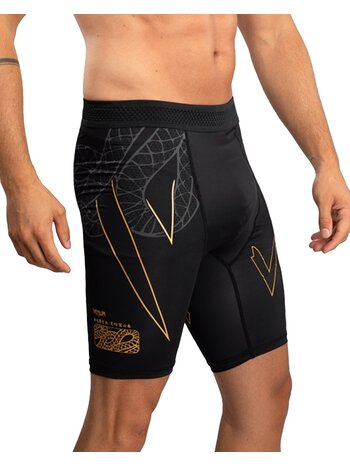 Venum Venum Serpenti Vale Tudo Shorts Zwart Zilver Goud