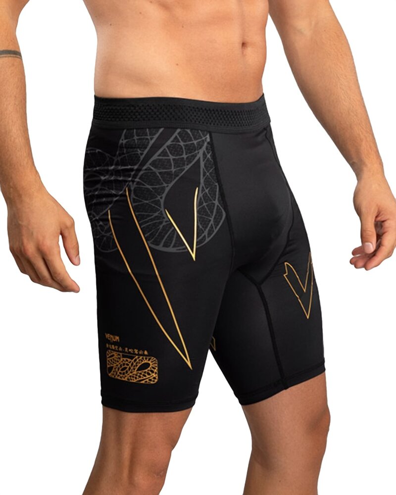 Venum Venum Serpenti Vale Tudo Shorts Zwart Zilver Goud