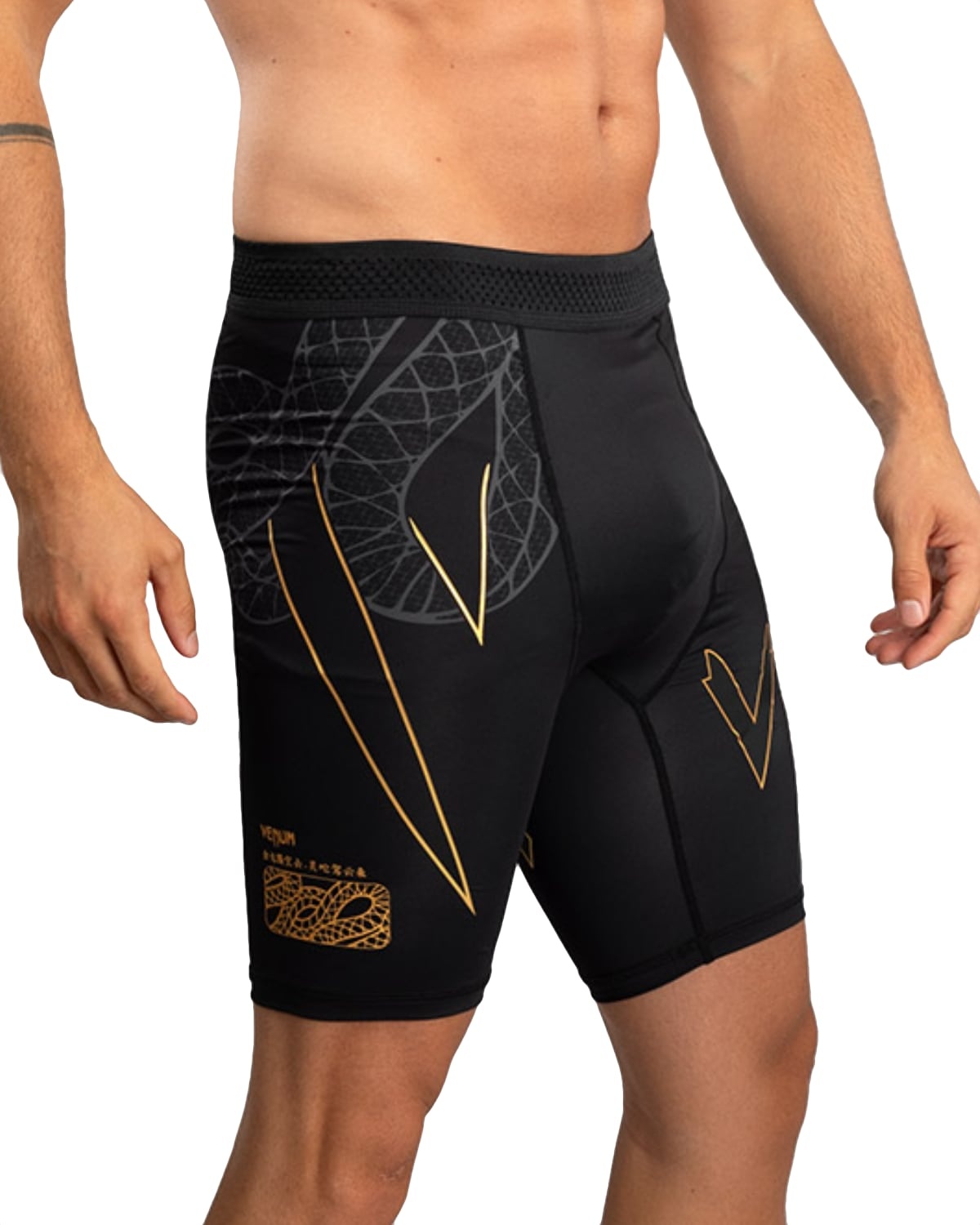 Venum Venum Serpenti Vale Tudo Shorts Schwarz Silber Gold