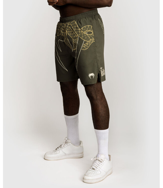 Venum Serpenti Training Shorts Khaki Brons Ivoor | Fitness & Training
