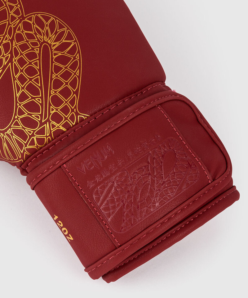 Venum Venum Serpenti Bokshandschoenen Bordeaux Rood Goud