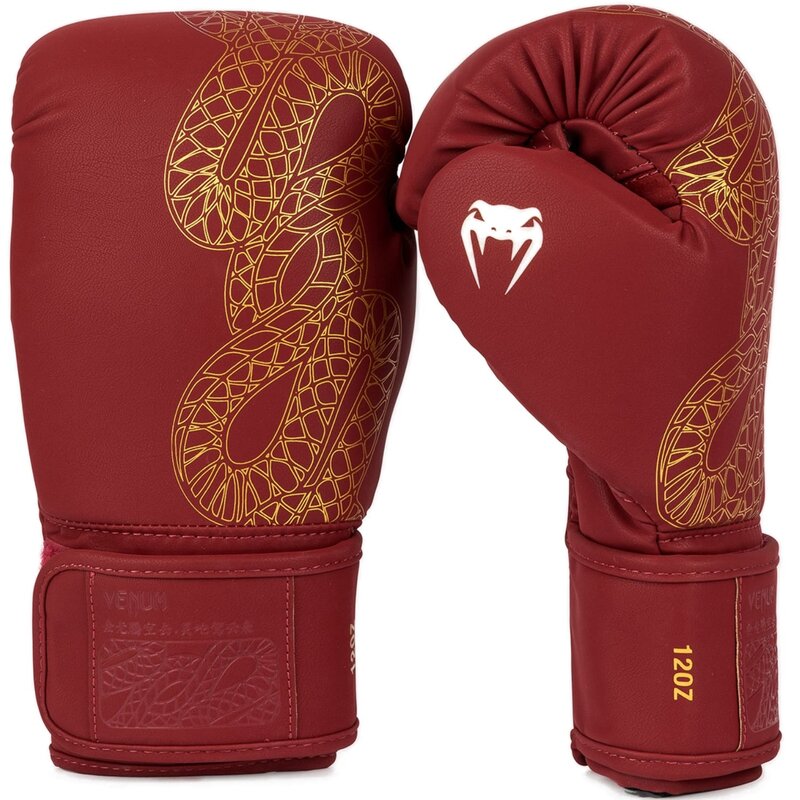 Venum Venum Serpenti Boxing Gloves Burgundy Gold