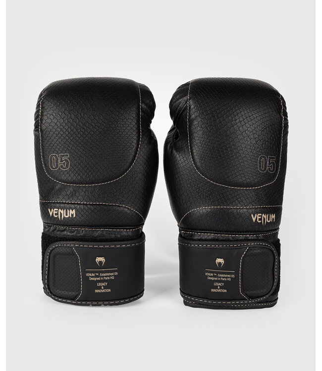 Venum Impact Evo Scales Boxing Gloves Black
