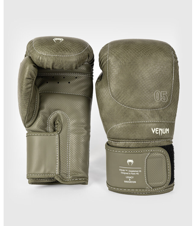 Venum Impact Evo Scales Boxing Gloves Armee Green