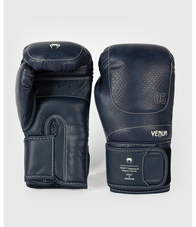Venum Impact Evo Scales Boxing Gloves Midnight Blue