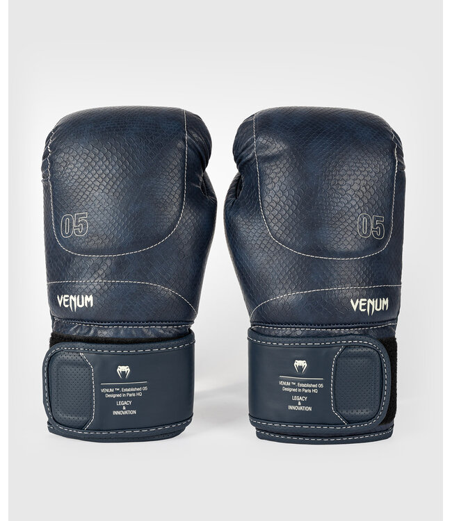 Venum Impact Evo Scales Boxing Gloves Midnight Blue