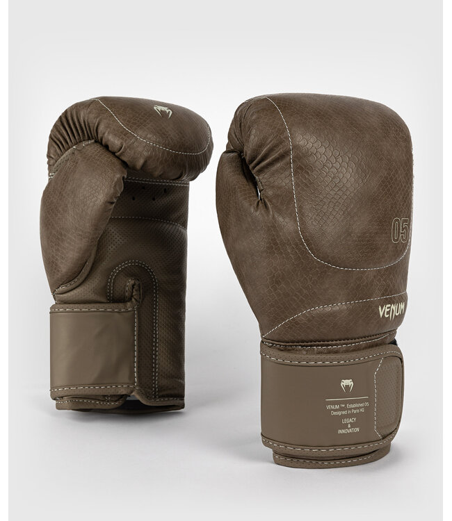 Venum Impact Evo Scales Boxing Gloves Brown