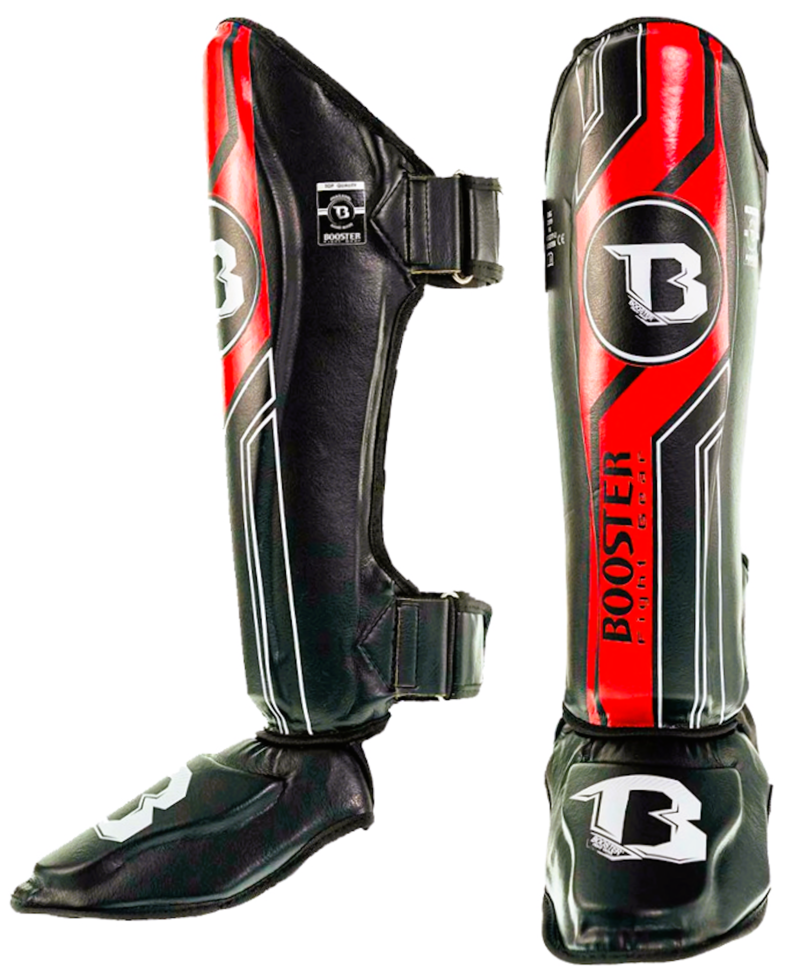 Booster Booster Schienbeinschützer Kickboxen Pro Range BSG V9 Schwarz Rot