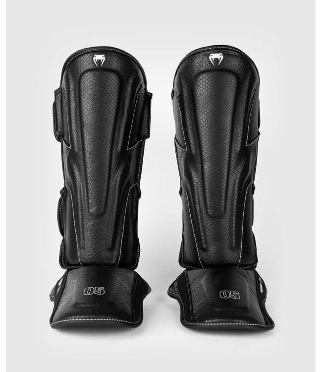 Venum Impact Evo Scales Kickboks Scheenbeschermers Zwart