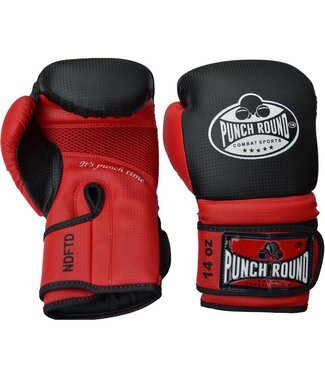 PunchR™  Punch Round Boxhandschuhe Combat Sport Carbon Schwarz Rot