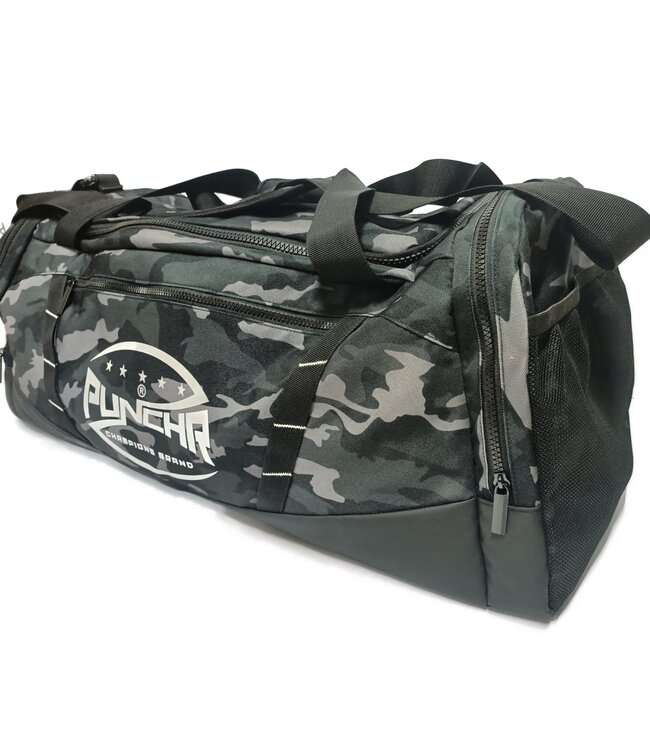 PunchR™  PunchR No Limits Duffel Sporttas 40L Camo Zilver