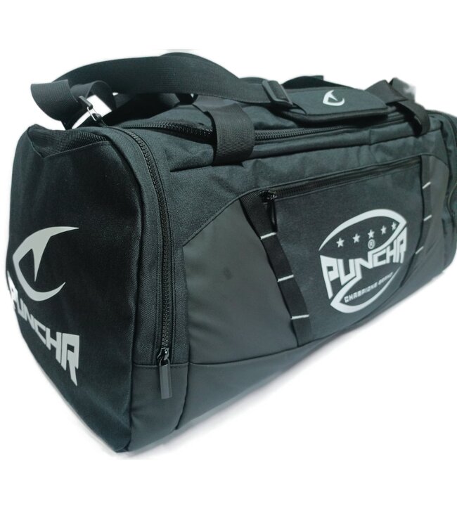 PunchR™  PunchR No Limits Duffel Sporttasche 58L Schwarz Weiß