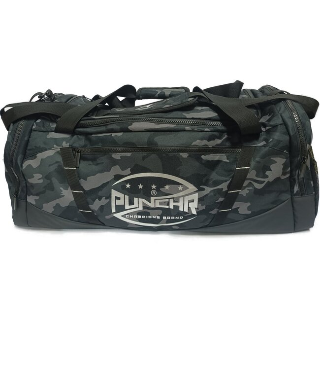 PunchR No Limits Duffel Sporttasche 58L Camo Silber