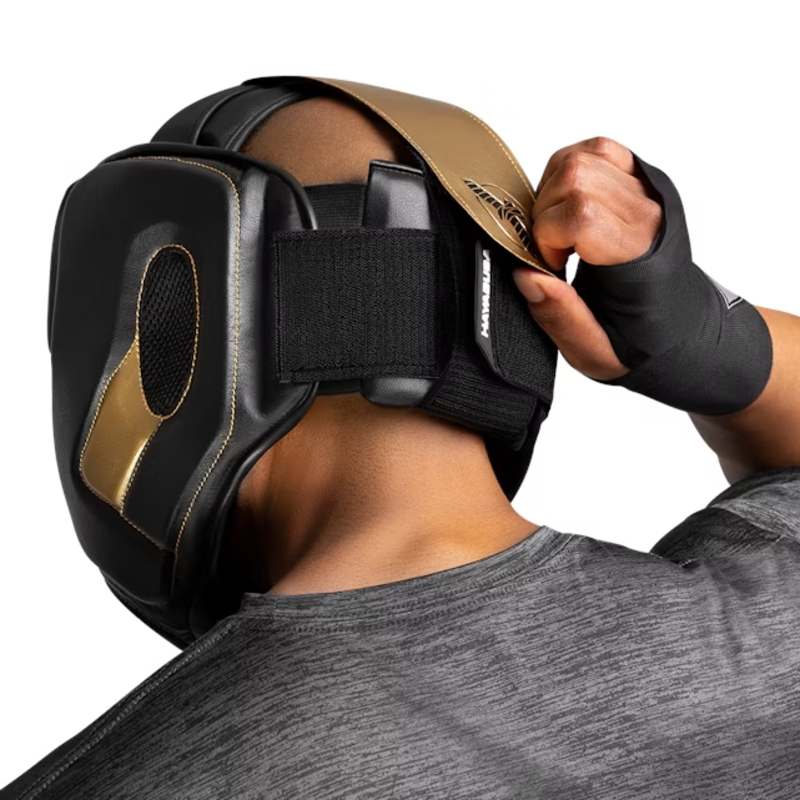 Hayabusa Hayabusa T3 Kopfschutz Headgear Schwarz Gold