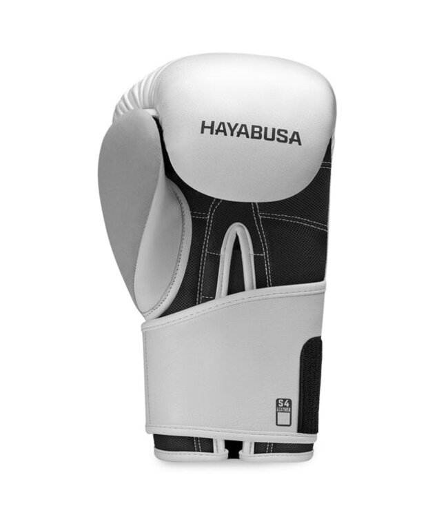 Hayabusa S4 Leder-Boxhandschuhe Weiß