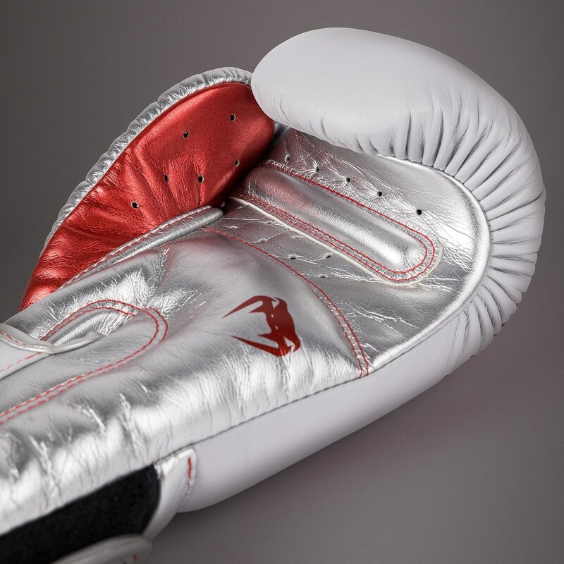 Venum Venum Boxing Gloves Giant 3.0 Leather White Red Silver