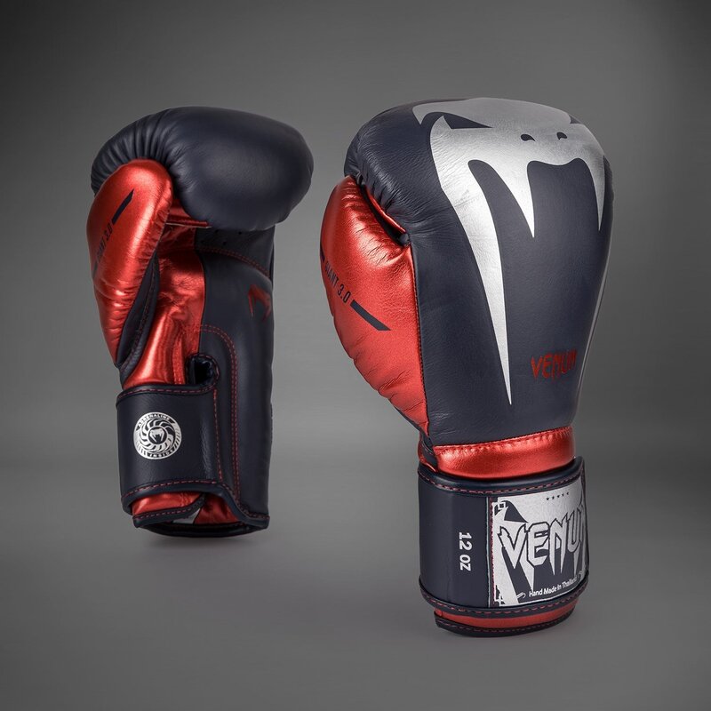 Venum Venum Boxing Gloves Giant 3.0 Leather Navy Blue Red