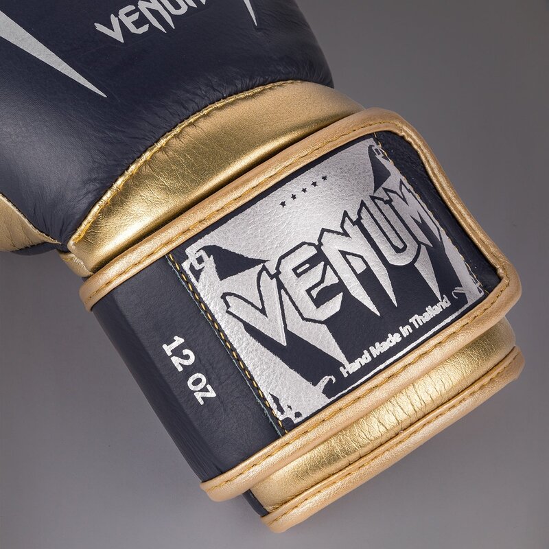 Venum Venum Boxing Gloves Giant 3.0 Leather Navy Blue Gold Silver