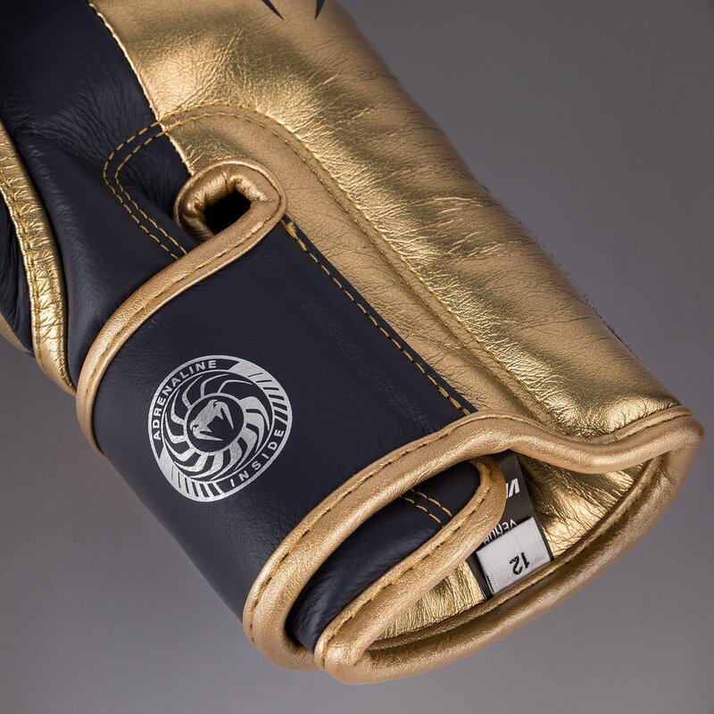 Venum Venum Boxing Gloves Giant 3.0 Leather Navy Blue Gold Silver