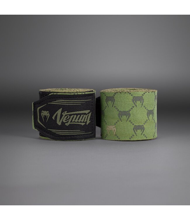 Venum Monogram Advanced Hand Wraps Bandages 400 cm Kaki