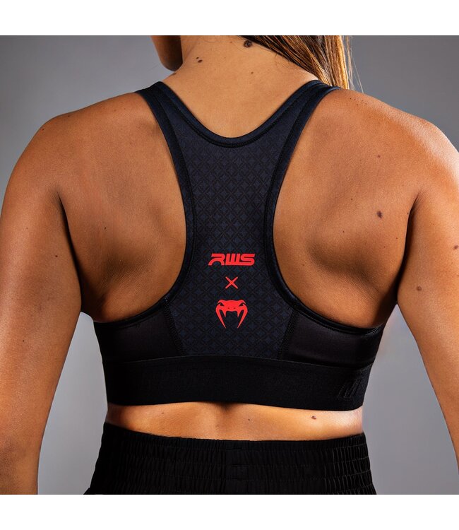 Venum x RWS 2.0 Women’s Sports Bra Black Red