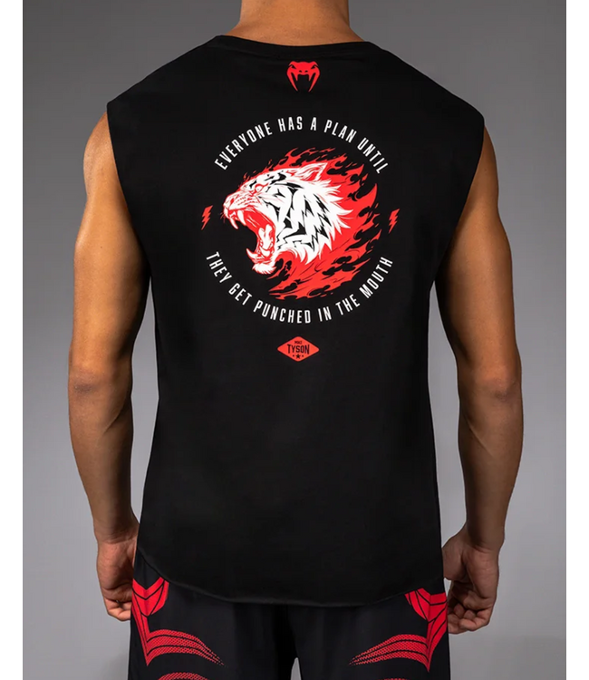 Venum Venum x Mike Tyson Tiger Ärmelloses T-Shirt Baumwolle Tiefschwarz