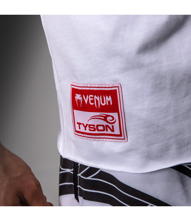 Venum x Mike Tyson Tiger Ärmelloses T-Shirt Baumwolle Optical Weiss