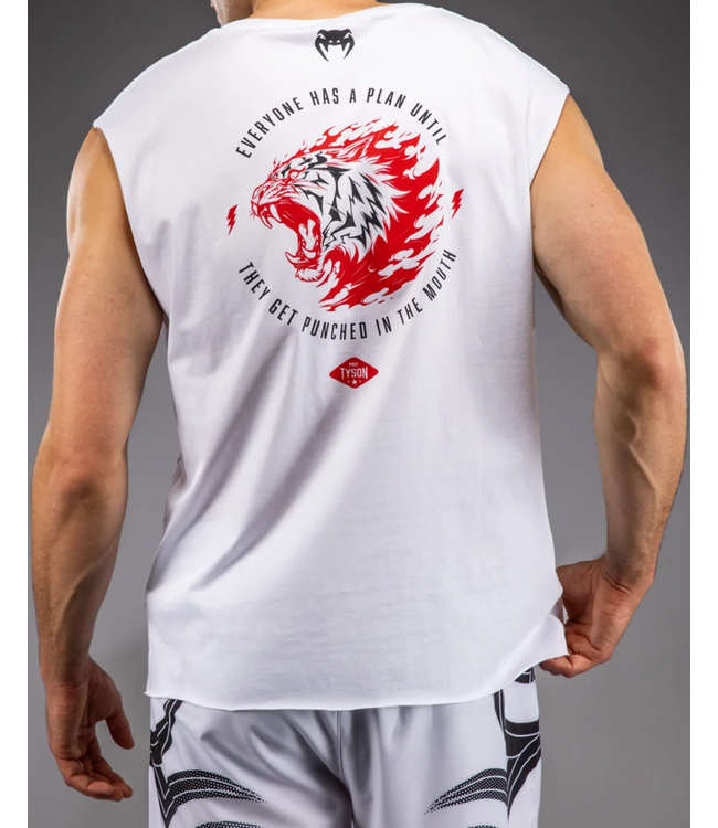 Venum x Mike Tyson Tiger Sleeveless Cotton T-Shirt Optical White