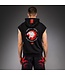 Venum x Mike Tyson Tiger Sleeveless Hoodie – Tiefschwarz/Intensivrot für Boxen, Kickboxen & Fitness