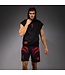 Venum x Mike Tyson Tiger Sleeveless Hoodie – Tiefschwarz/Intensivrot für Boxen, Kickboxen & Fitness