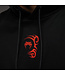 Venum x Mike Tyson Tiger Sleeveless Hoodie – Tiefschwarz/Intensivrot für Boxen, Kickboxen & Fitness