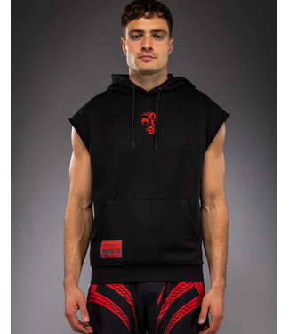 Venum Venum x Mike Tyson Tiger Sleeveless Hoodie - Deep Black/Intense Red