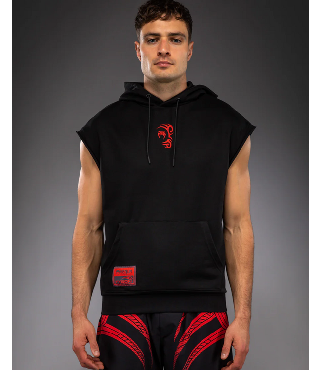 Venum Venum x Mike Tyson Tiger Ärmelloser Hoodie Tiefes Schwarz Intensives Rot