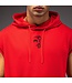 Venum x Mike Tyson Tiger Sleeveless Hoodie – Intensivrot/Tiefschwarz für Boxen, Kickboxen & Fitness