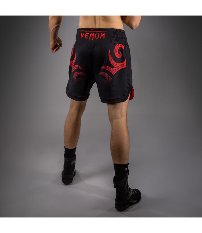 Venum x Mike Tyson Tiger Boksbroek – Diep Zwart / Intens Rood – Fight Fit voor Boksen