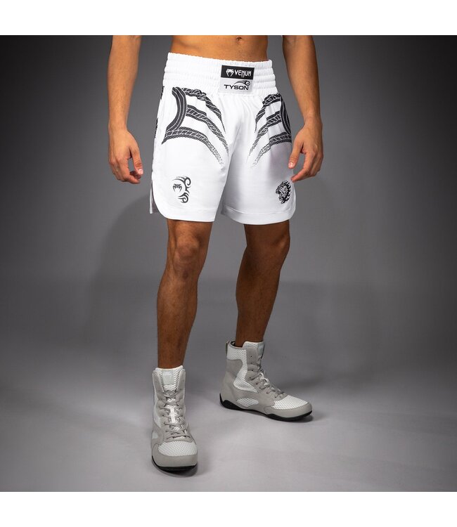 Venum Venum x Mike Tyson Tiger Boxshorts Optisches Weiß Tiefes Schwarz