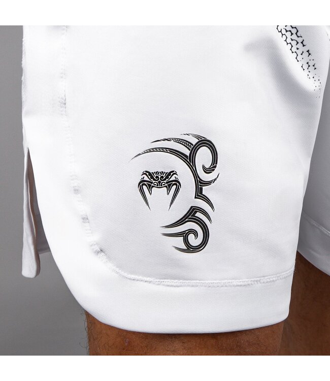 Venum x Mike Tyson Tiger Boksbroek – Optisch Wit / Diep Zwart – Fight Fit voor Boksen