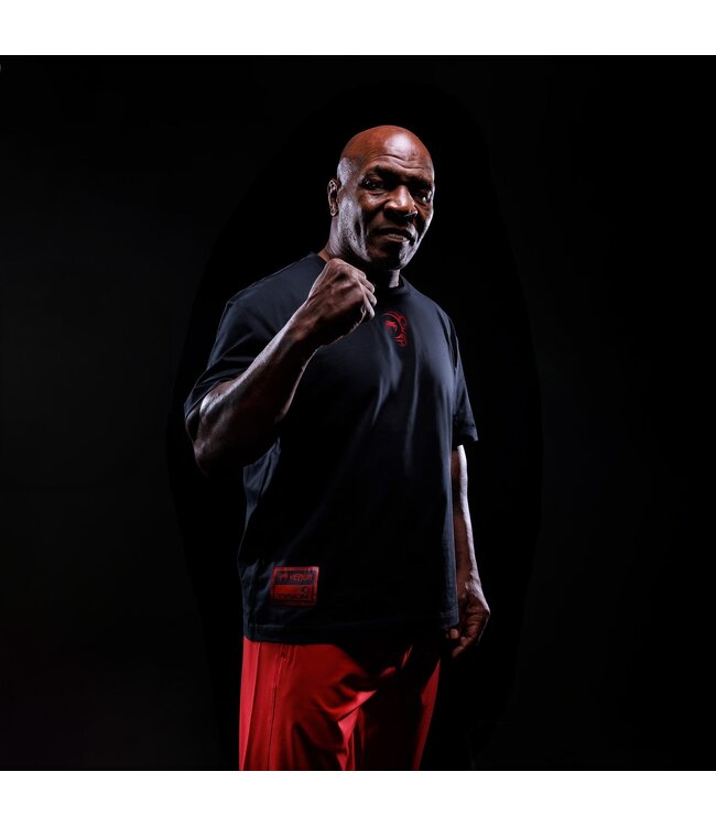 Venum x Mike Tyson Tiger Baumwolle T-Shirt Tiefschwarz