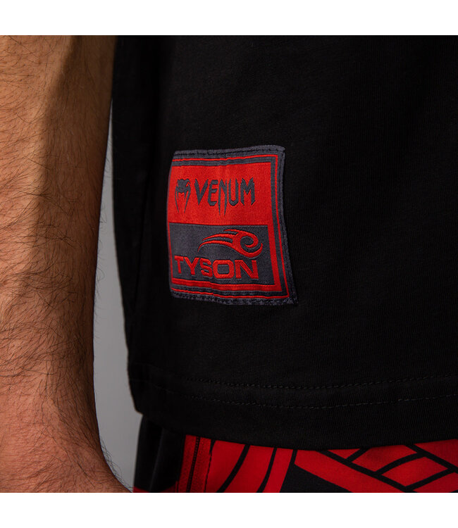Venum x Mike Tyson Tiger Baumwolle T-Shirt Tiefschwarz