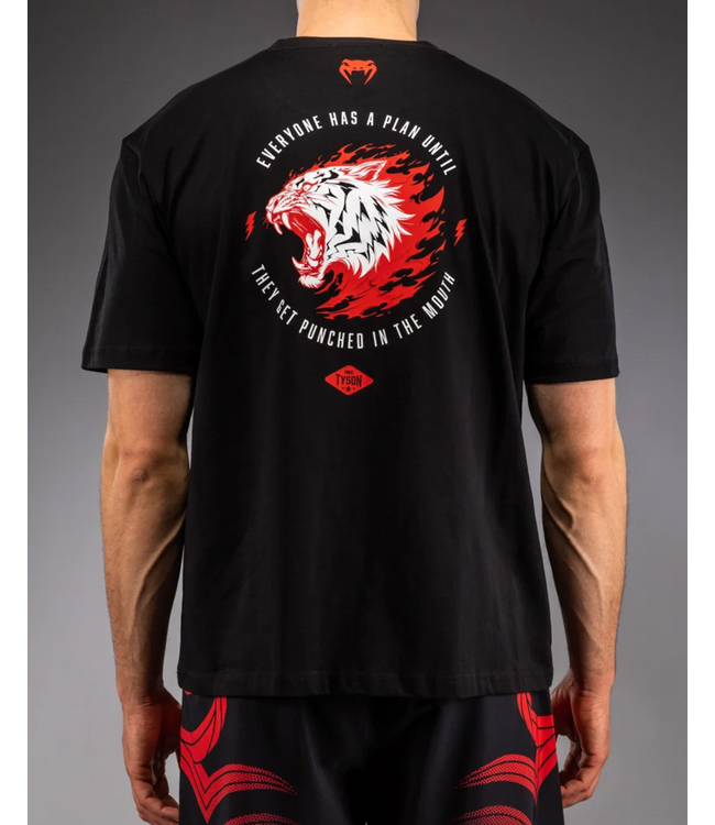 Venum Venum x Mike Tyson Tiger Baumwolle T-Shirt Tiefschwarz