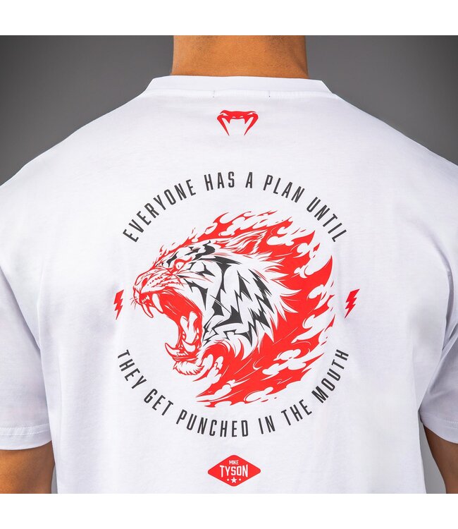 Venum x Mike Tyson Everyone Has a Plan T‑Shirt – White – Mike Tyson T‑Shirt