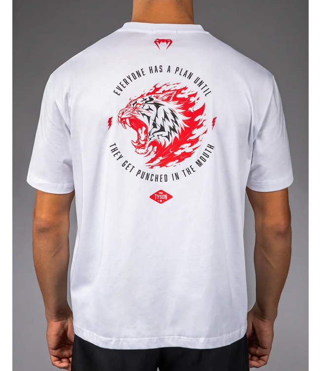 Venum x Mike Tyson Tiger Baumwolle T-Shirt Optisches Weiß