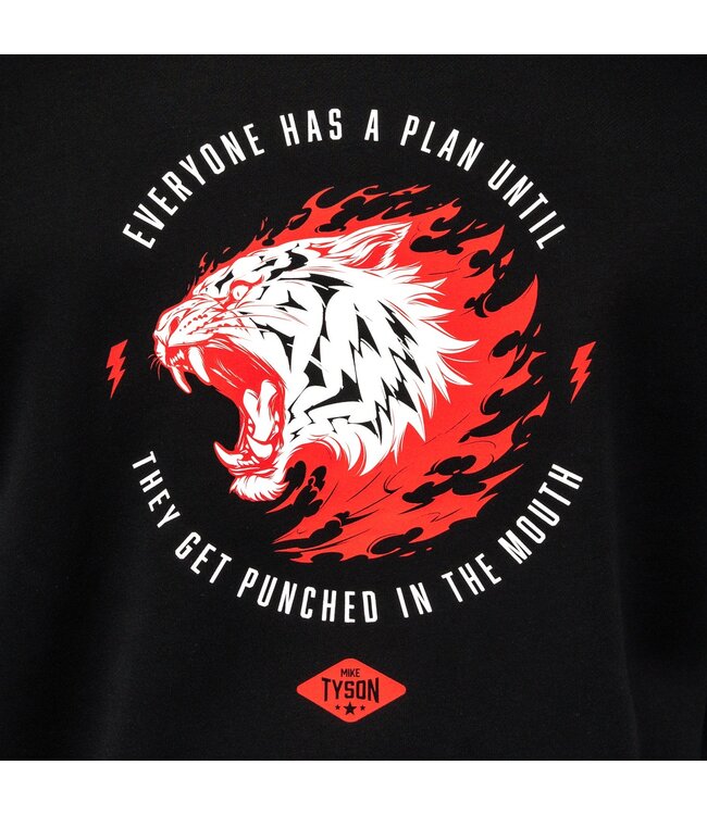 Venum x Mike Tyson Everyone Has a Plan Hoodie – Zwart/Rood – Comfortabele Trainingshoodie