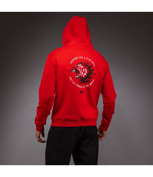Venum x Mike Tyson Tiger Hoodie Intense Red Deep Black