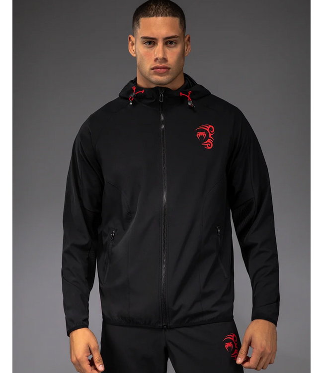 Venum Venum x Mike Tyson Tiger Trainingsjacke Tiefschwarz Intensives Rot